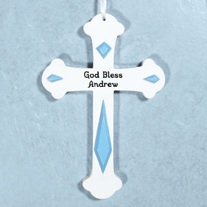 Engraved Kids Wall Cross | Personalized Baptism Gifts