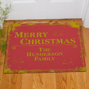 Personalized Christmas Doormat