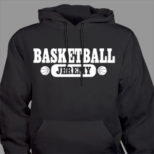 Personalized Basketball Hooded Youth Sweatshirt H52559X