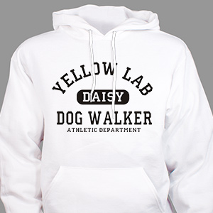 Personalized Dog Walker Athletic Dept. Hooded Sweatshirt H56534X