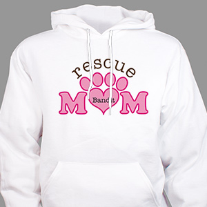 Personalized Rescue Mom Hooded Sweatshirt H56617X