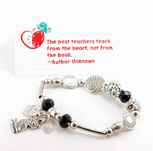 Personalized Teacher Bracelet | Personalized Teacher Gifts