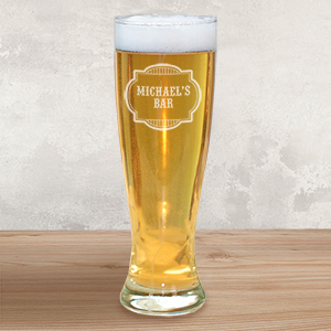 Engraved Bar PIlsner Glass L312641