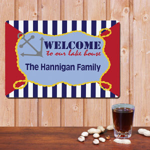 Personalized Family Lake House Wall Sign 644504