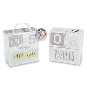 My First Milestone Baby Age Blocks | Baby Shower Gifts