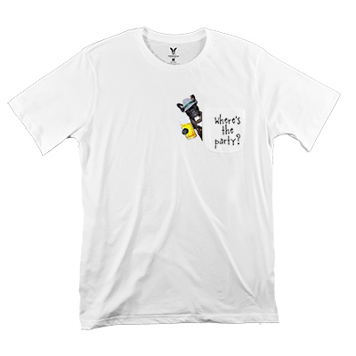 Where's The Party Mens Pocket T-Shirt PT311075X