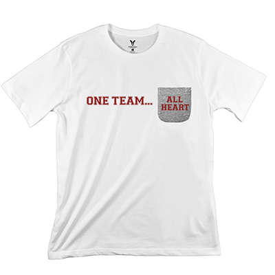 One Team All Heart Mens Pocket T-Shirt PT311299X