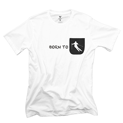 Born to Ski Pocket T-Shirt PT311305X