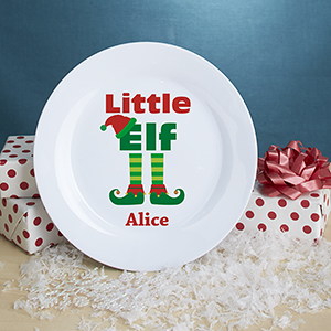 Personalized Elf Family Plate U1070991