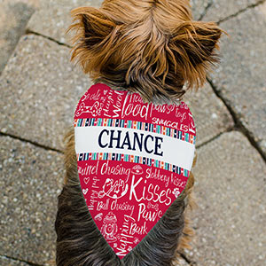 Personalized Dog Doodle Pet Bandanna | Personalized Dog Bandanna