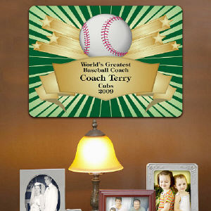 Personalized Coach Wall Sign