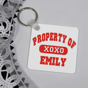 Property of Romantic Key Chain