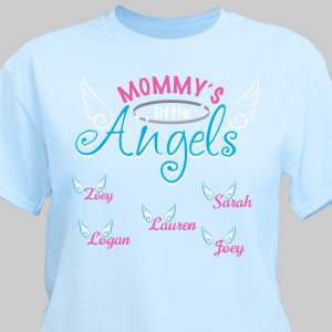 Little Angels Personalized T-Shirt | Mommy T Shirt