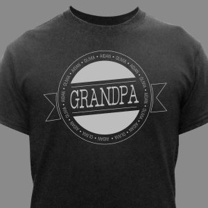 Any Name Personalized T-Shirt | Grandpa Shirts