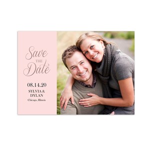 Personalized Rose Gold Photo Save the Date 11039710X