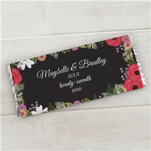 Personalized Wedding Floral Candy Bar Wrappers 11040015X