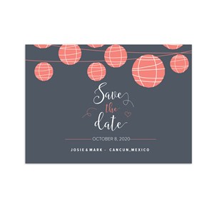 Personalized Lantern Save the Date Cards 11045310X