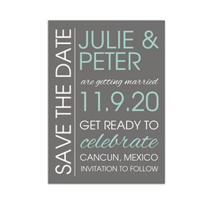 Personalized Get Ready to Celebrate Save the Date Cards 11045410X