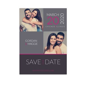 Personalized Photo Collage Save the Date Cards 11045610X