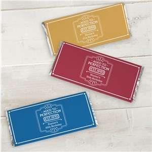 Personalized Aged to Perfection Candy Bar Wrappers 11052615X