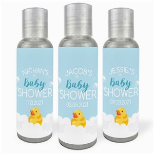 Personalized Baby Shower Rubber Duck Hand Sanitizer