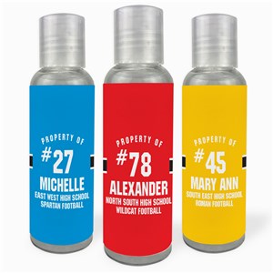 Personalized Athlete Hand Sanitizer