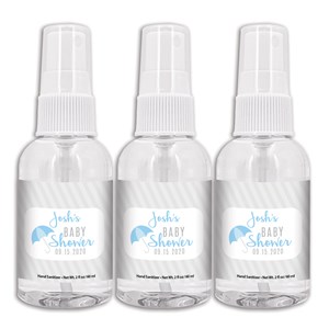 Personalized Baby Shower Umbrella Hand Sanitizer Spray Bottle