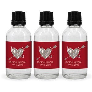 Personalized Wedding Thank You Hand Sanitizer Bottle