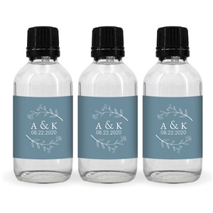 Personalized Wedding Branches Hand Sanitizer Bottle