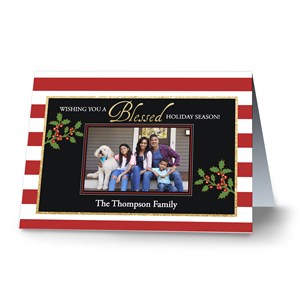 Holiday Blessings  Photo Christmas Cards | Personalized Christmas Cards