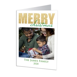 Holiday Shimmer Photo Christmas Cards | Personalized Holiday Cards