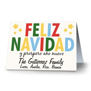 Feliz Navidad Personalized Christmas Cards | Personalized Holiday Cards