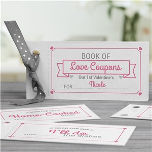 Personalized Love Coupon Book for Her | Personalized Valentines Day Gifts For Her