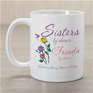 Sisters by Chance Ceramic Coffee Mug | Customizable Coffee Mugs