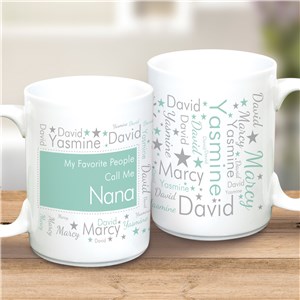 Word-Art Mom Ceramic Mug | Personalized Mom Mug