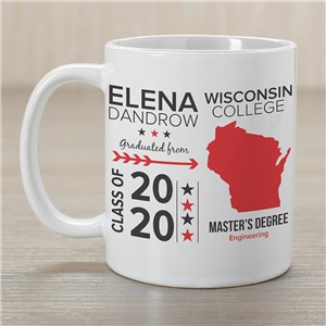 Personalized Graduation State Mug | Graduation Gifts