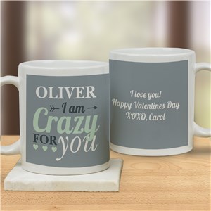 Personalized Crazy For You Mug | Customizable Coffee Mugs