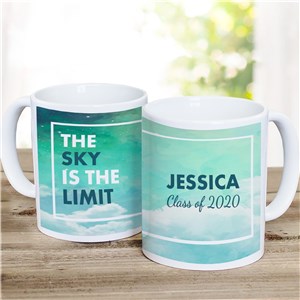 Personalized Sky Is The Limit Mug | Personalized Graduation Mugs