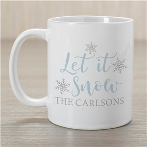 Let It Snow Personalized Coffee Mug | Personalized Mugs