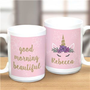 Personalized Unicorn Mugs | Unicorn Lashes Mug