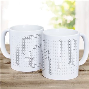 Word Search Coffee Mug | Customized Crossword Coffee Mug