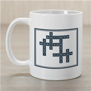 Personalized Crossword Mugs | Mug With Crossword Design