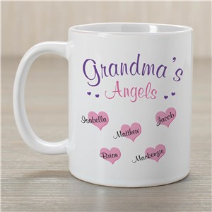 Angels of My Heart Personalized Coffee Mug | Grandma Gifts