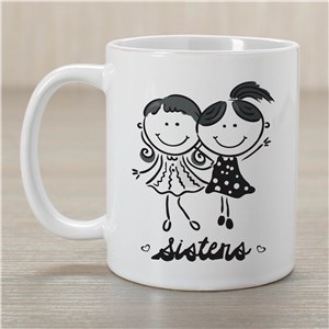 Sisters Ceramic Mug | Personalized Sister Gifts