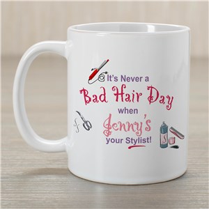 Never A Bad Hair Day Coffee Mug | Customizable Coffee Mugs