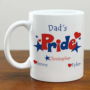 American Pride Mug - Hearts & Stars | Custom Coffee Mug