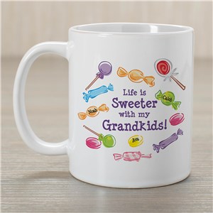 Life Is Sweeter Personalized Coffee Mug | Customizable Coffee Mugs