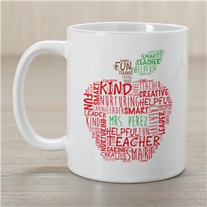 Teacher's Apple Mug | Personalized Teacher Gifts