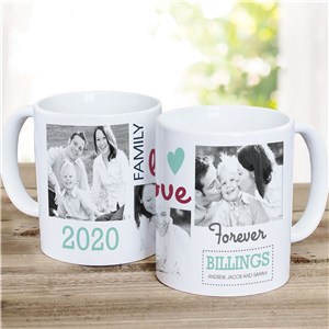 Family Photo Collage Personalized Mug | Customizable Coffee Mugs