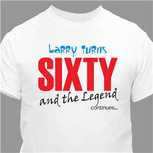 Legend Continues Birthday T-shirt | Personalized T-Shirts